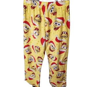 Nickelodeon Medium Spongebob Christmas PJ Pants